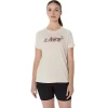 ASICS BLOMMA SLOGAN FÖR KVINNOR KORTÄRM TEE
