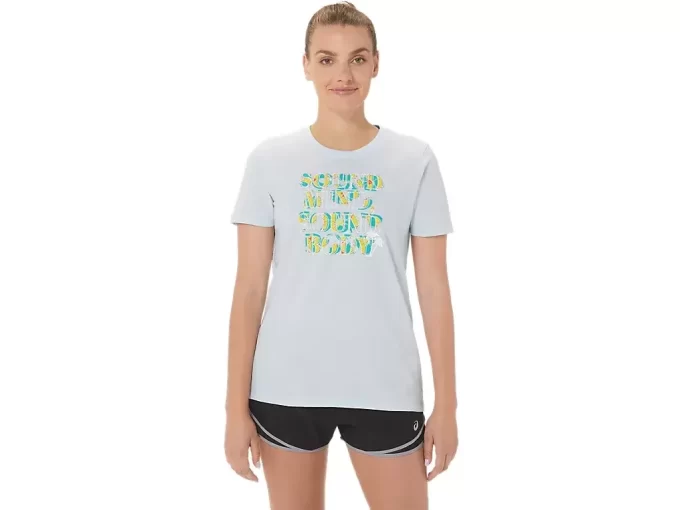 ASICS HIBISCUS SLOGAN CREW för kvinnor ASICS HIBISCUS SLOGAN CREW för kvinnor