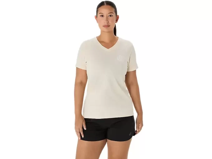 ASICS NATURE V-HALS KORTÄRM T-SHIRT DAM ASICS NATURE V-HALS KORTÄRM T-SHIRT DAM