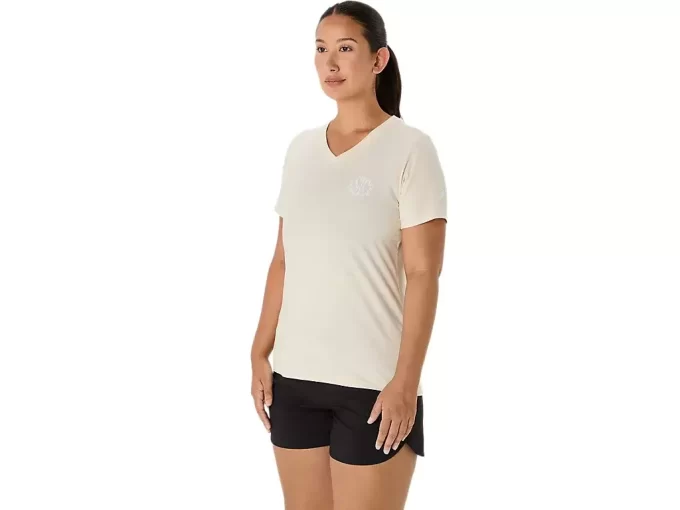 ASICS NATURE V-HALS KORTÄRM T-SHIRT DAM ASICS NATURE V-HALS KORTÄRM T-SHIRT DAM