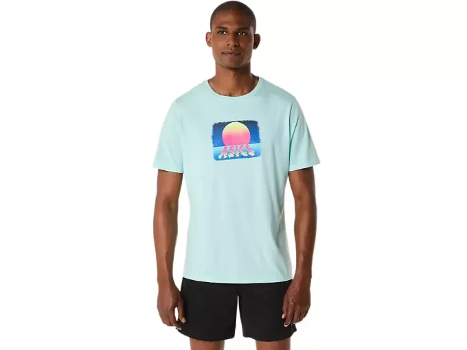 ASICS RETRO SUNSET KORTÄRM TEE ASICS RETRO SUNSET KORTÄRM TEE