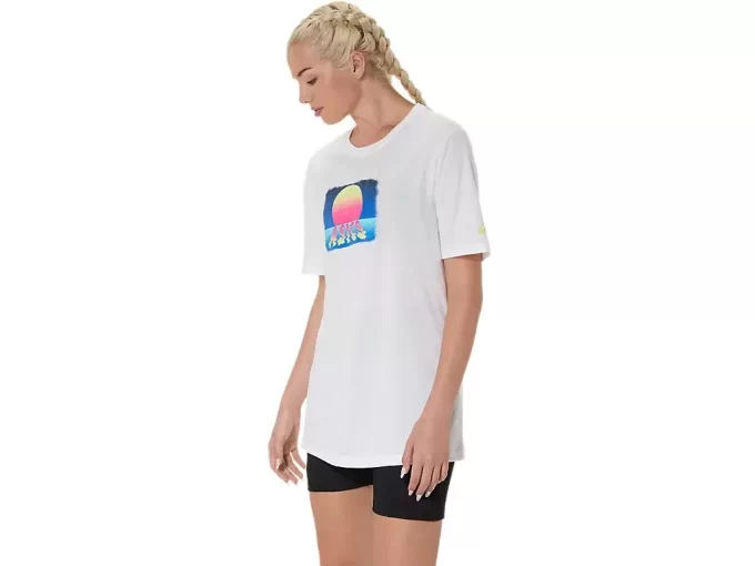 ASICS RETRO SUNSET KORTÄRM TEE ASICS RETRO SUNSET KORTÄRM TEE