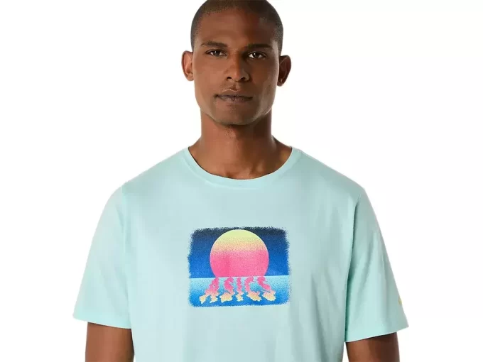 ASICS RETRO SUNSET KORTÄRM TEE ASICS RETRO SUNSET KORTÄRM TEE