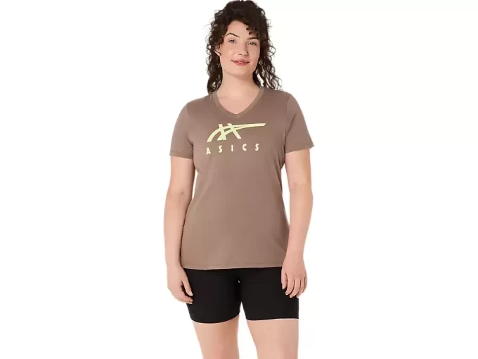 ASICS STRIPES V-HALS, KVINNOR ASICS STRIPES V-HALS, KVINNOR