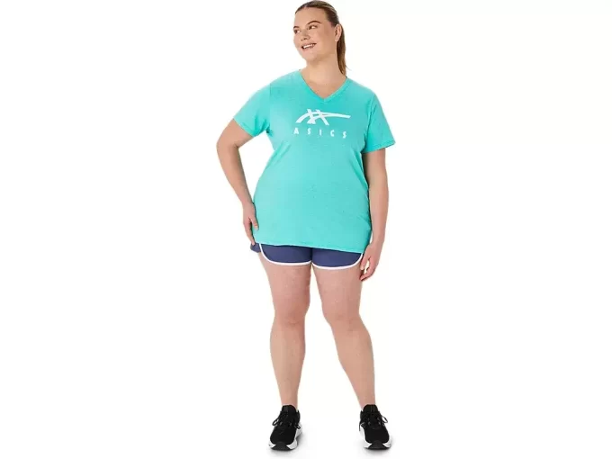 ASICS STRIPES V-HALS, KVINNOR ASICS STRIPES V-HALS, KVINNOR