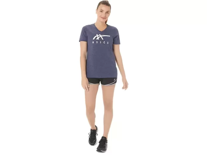 ASICS STRIPES V-HALS, KVINNOR ASICS STRIPES V-HALS, KVINNOR