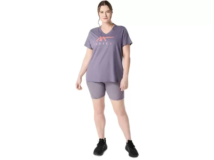 ASICS STRIPES V-HALS, KVINNOR ASICS STRIPES V-HALS, KVINNOR