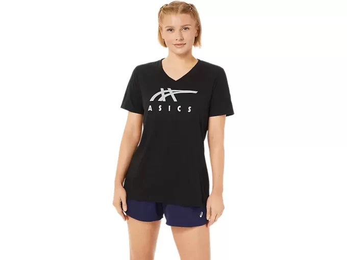 ASICS STRIPES V-HALS, KVINNOR ASICS STRIPES V-HALS, KVINNOR