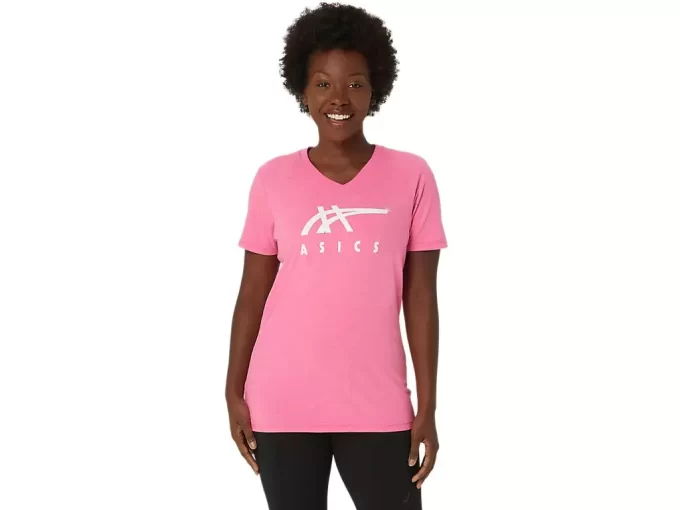ASICS STRIPES V-HALS, KVINNOR ASICS STRIPES V-HALS, KVINNOR