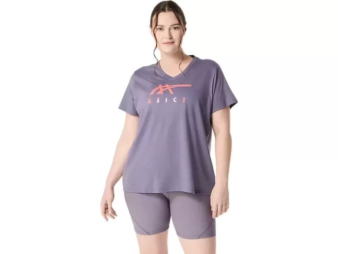 ASICS STRIPES V-HALS, KVINNOR ASICS STRIPES V-HALS, KVINNOR