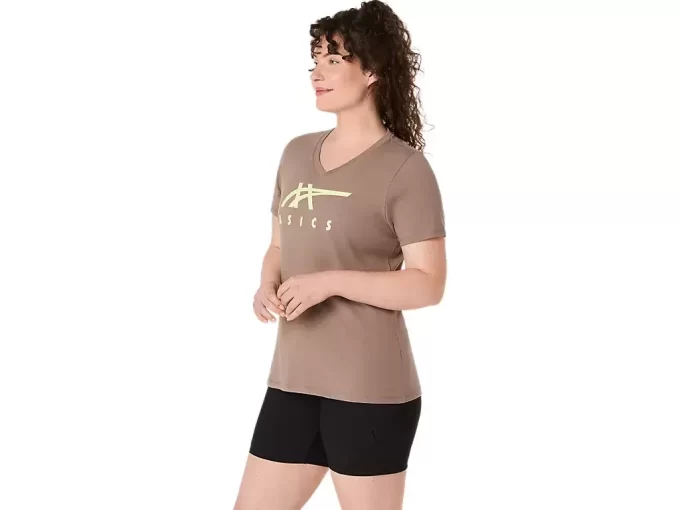 ASICS STRIPES V-HALS, KVINNOR ASICS STRIPES V-HALS, KVINNOR