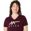 ASICS STRIPES V-HALS, KVINNOR ASICS STRIPES V-HALS, KVINNOR