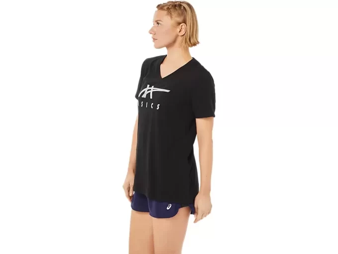 ASICS STRIPES V-HALS, KVINNOR ASICS STRIPES V-HALS, KVINNOR