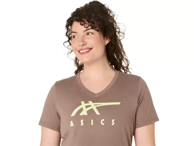 ASICS STRIPES V-HALS, KVINNOR ASICS STRIPES V-HALS, KVINNOR