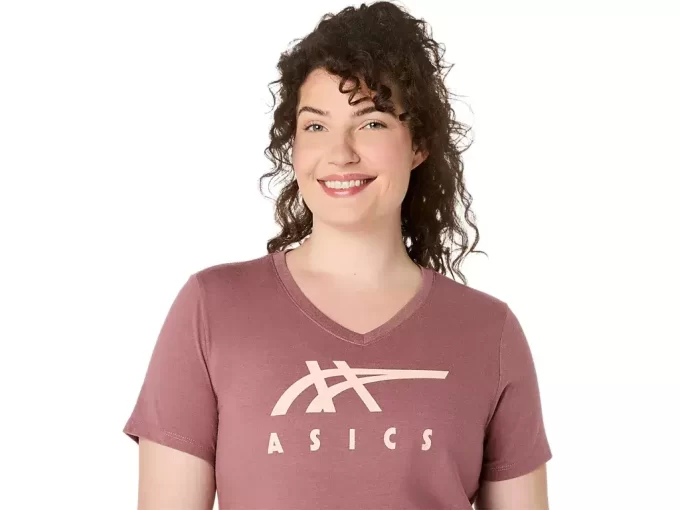ASICS STRIPES V-HALS, KVINNOR ASICS STRIPES V-HALS, KVINNOR