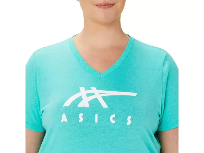 ASICS STRIPES V-HALS, KVINNOR ASICS STRIPES V-HALS, KVINNOR