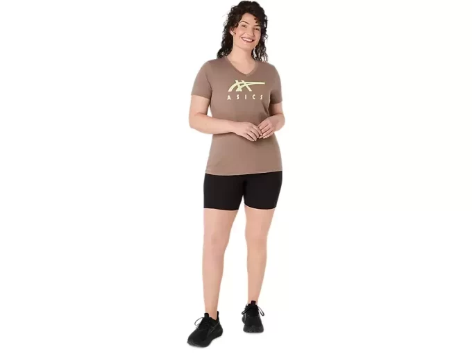 ASICS STRIPES V-HALS, KVINNOR ASICS STRIPES V-HALS, KVINNOR