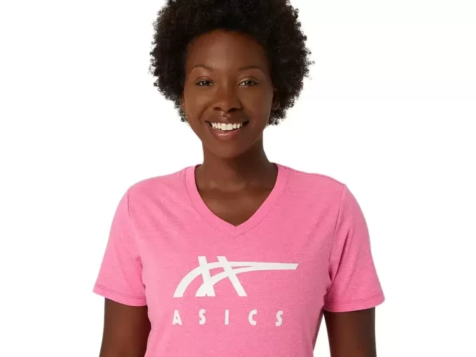 ASICS STRIPES V-HALS, KVINNOR ASICS STRIPES V-HALS, KVINNOR
