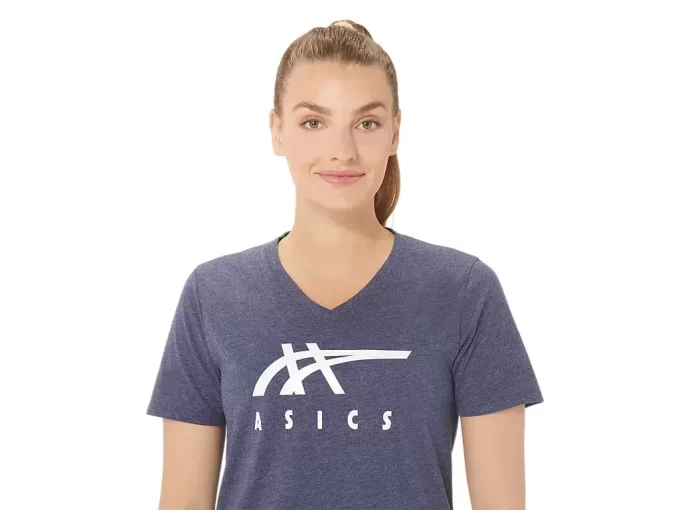 ASICS STRIPES V-HALS, KVINNOR ASICS STRIPES V-HALS, KVINNOR