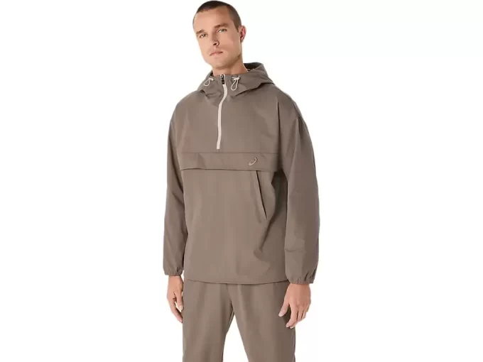 DUBBELVÄVAD AVSLAPPAD PULL OVER-JACKA