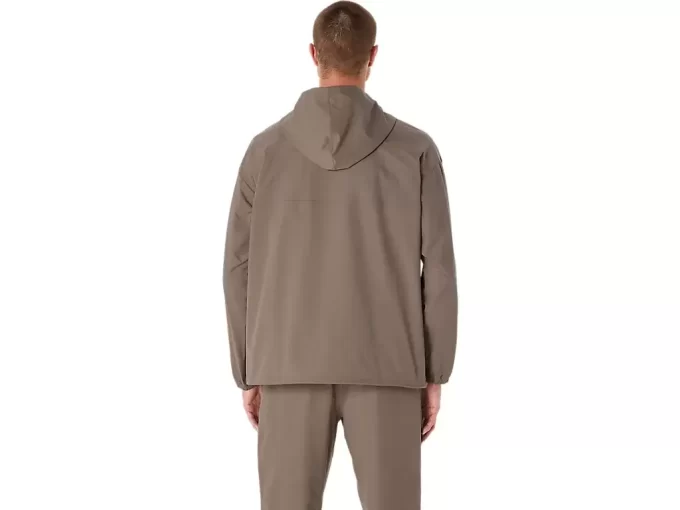 DUBBELVÄVAD AVSLAPPAD PULL OVER-JACKA