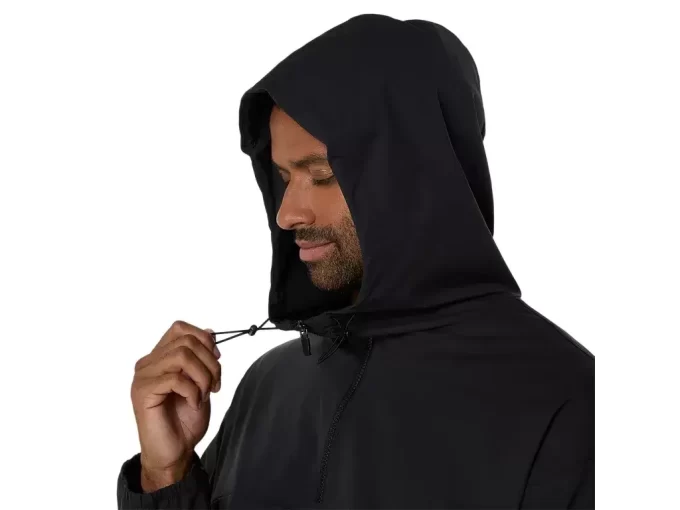 DUBBELVÄVAD AVSLAPPAD PULL OVER-JACKA DUBBELVÄVAD AVSLAPPAD PULL OVER-JACKA