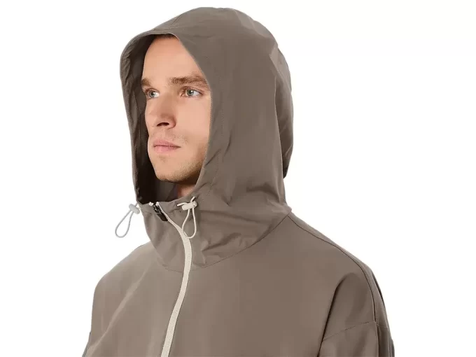 DUBBELVÄVAD AVSLAPPAD PULL OVER-JACKA