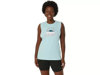 KVINNAS ASICS DIN ÄVENTYR MUSKEL T-SHIRT