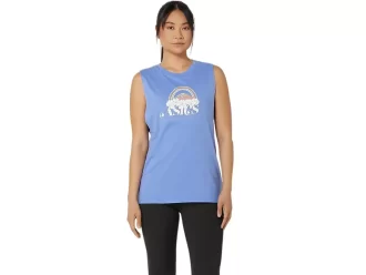 KVINNAS ASICS DIN ÄVENTYR MUSKEL T-SHIRT