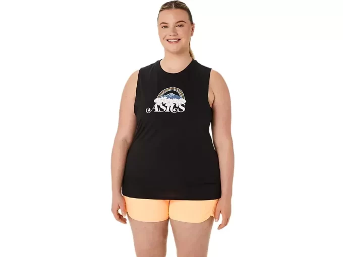 KVINNAS ASICS DIN ÄVENTYR MUSKEL T-SHIRT
