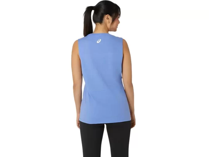 KVINNAS ASICS DIN ÄVENTYR MUSKEL T-SHIRT