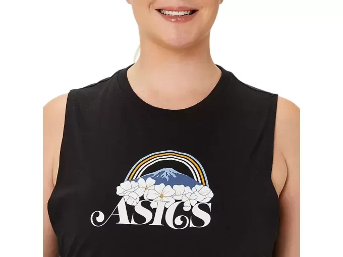 KVINNAS ASICS DIN ÄVENTYR MUSKEL T-SHIRT