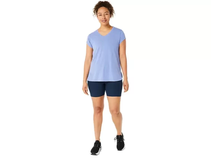 LÖR VNECK-TOPP FÖR KVINNOR