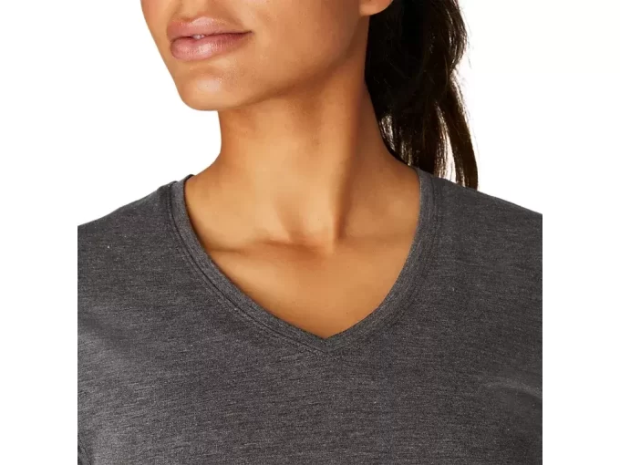 LÖR VNECK-TOPP FÖR KVINNOR