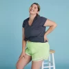 LÖR VNECK-TOPP FÖR KVINNOR