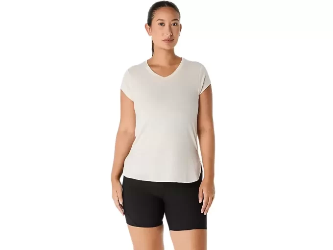 LÖR VNECK-TOPP FÖR KVINNOR