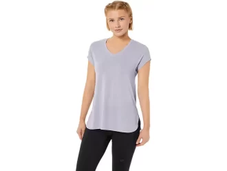 LÖR VNECK-TOPP FÖR KVINNOR