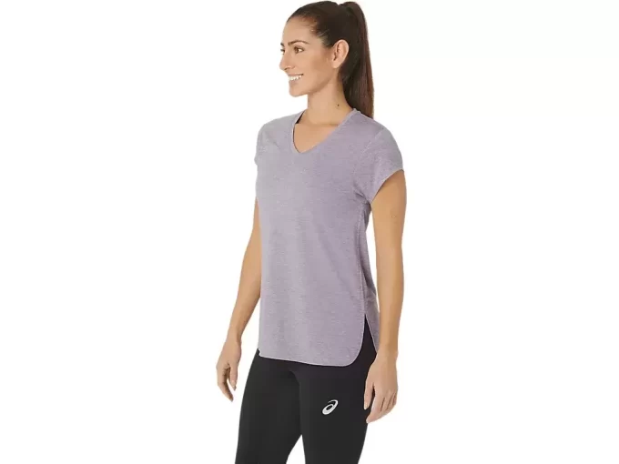 LÖR VNECK-TOPP FÖR KVINNOR