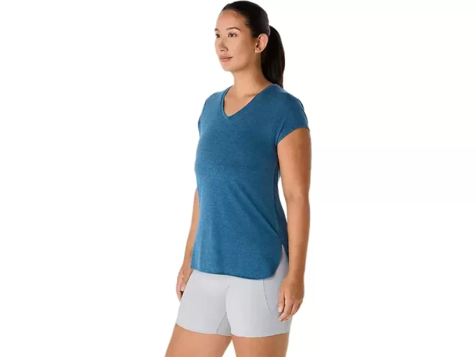 LÖR VNECK-TOPP FÖR KVINNOR