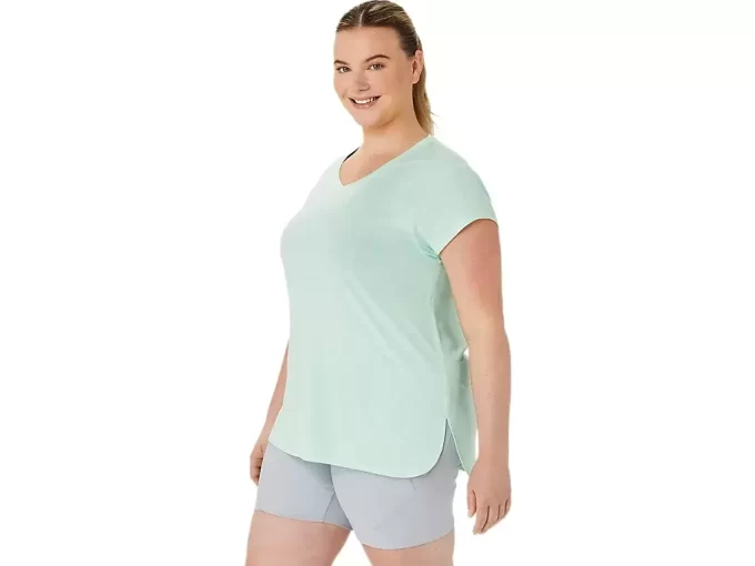 LÖR VNECK-TOPP FÖR KVINNOR