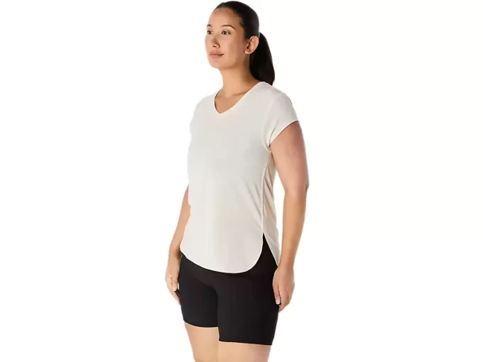 LÖR VNECK-TOPP FÖR KVINNOR