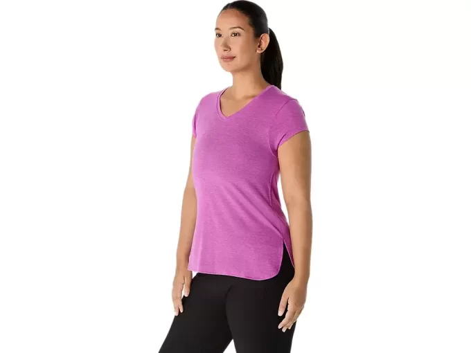 LÖR VNECK-TOPP FÖR KVINNOR
