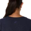 LÖR VNECK-TOPP FÖR KVINNOR
