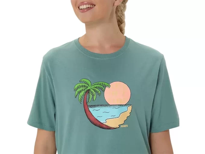 UNISEX ASICS PALM I SOL KORTÄRM TEE
