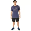 UNISEX ASICS SPIRAL en FILL TEE UNISEX ASICS SPIRAL en FILL TEE